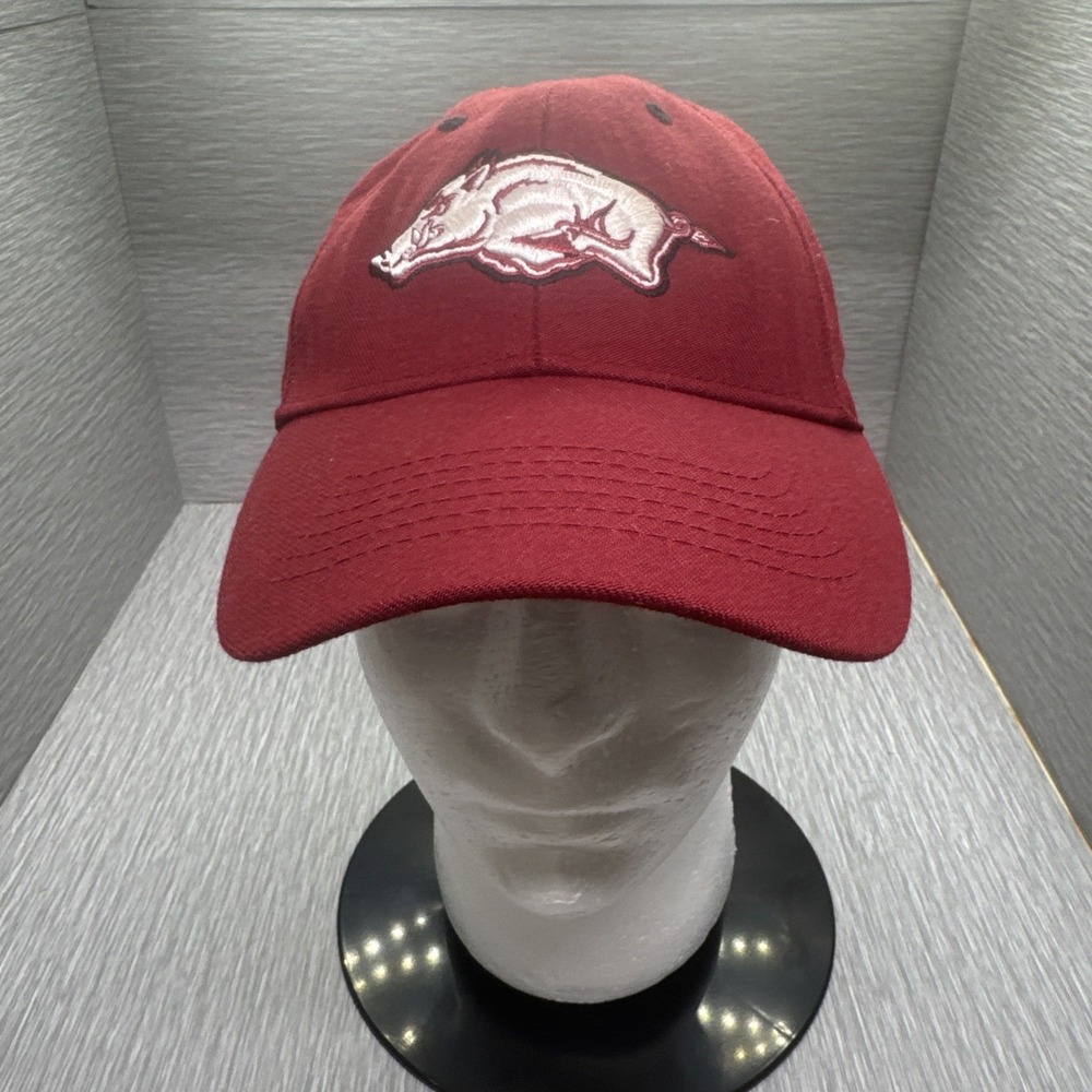 Arkansas Razorbacks Top of the World Red SEC Adjustable Hat Embroidered Logo
